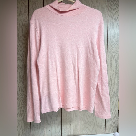Vintage Pendleton Sweater Womens S Medium Pink Heather Soft Turtleneck Long Neck - Picture 5 of 7